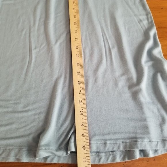 Lou & Grey Signature Soft Cozy Slate Blue Dress Stretch Jersey Knit Size Small - Picture 7 of 8